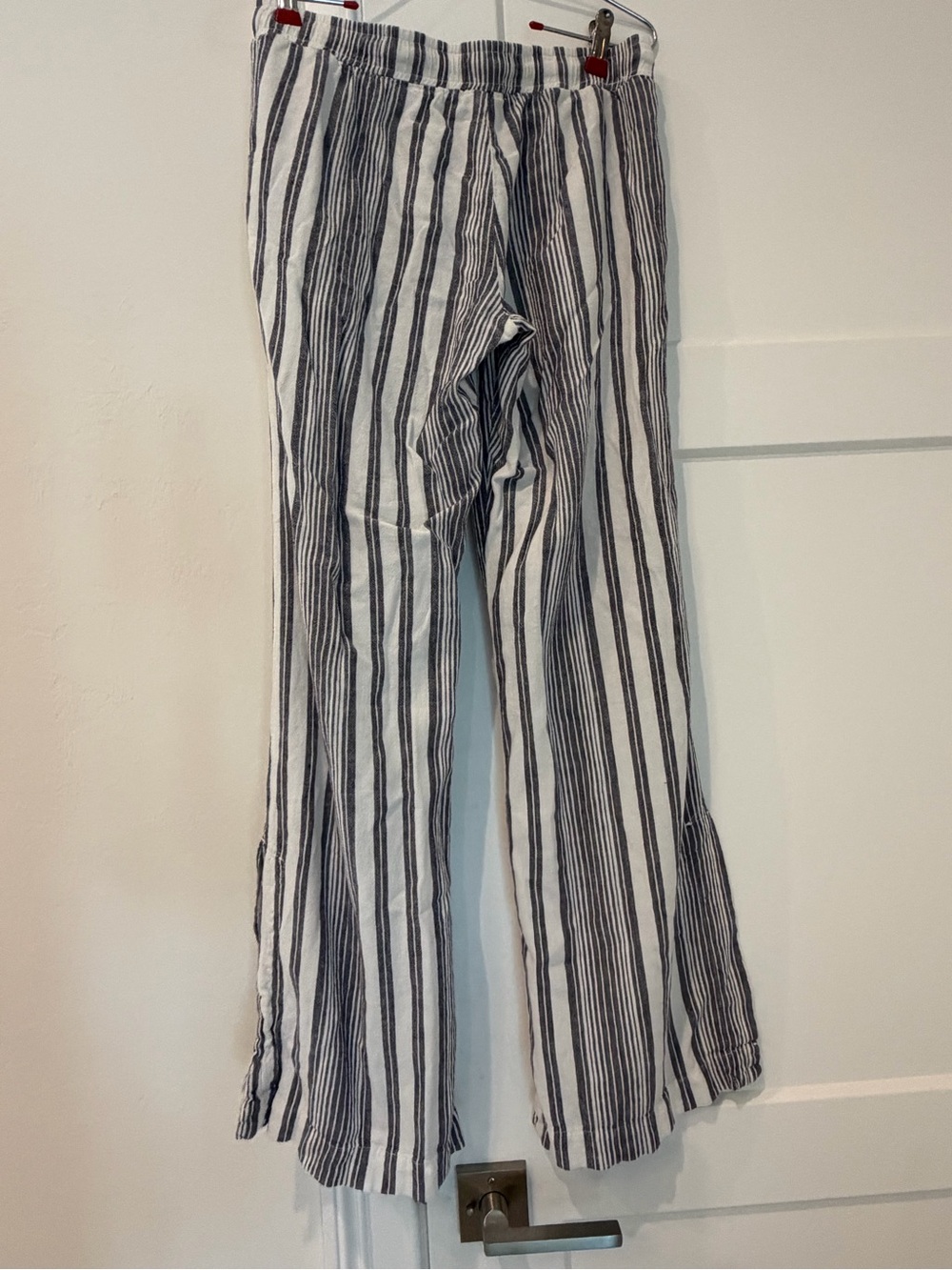 Striped Wide-Leg Drawstring Pants - Picture 11 of 11
